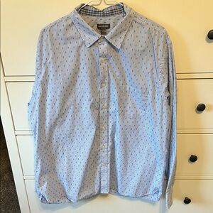 Van Heusen Light Blue Striped Shirt